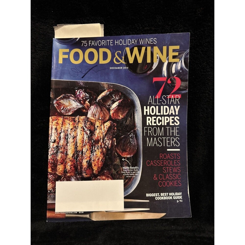 Food & Wine December 2014 All Star Holiday Recipes Roasts Casseroles Cookies